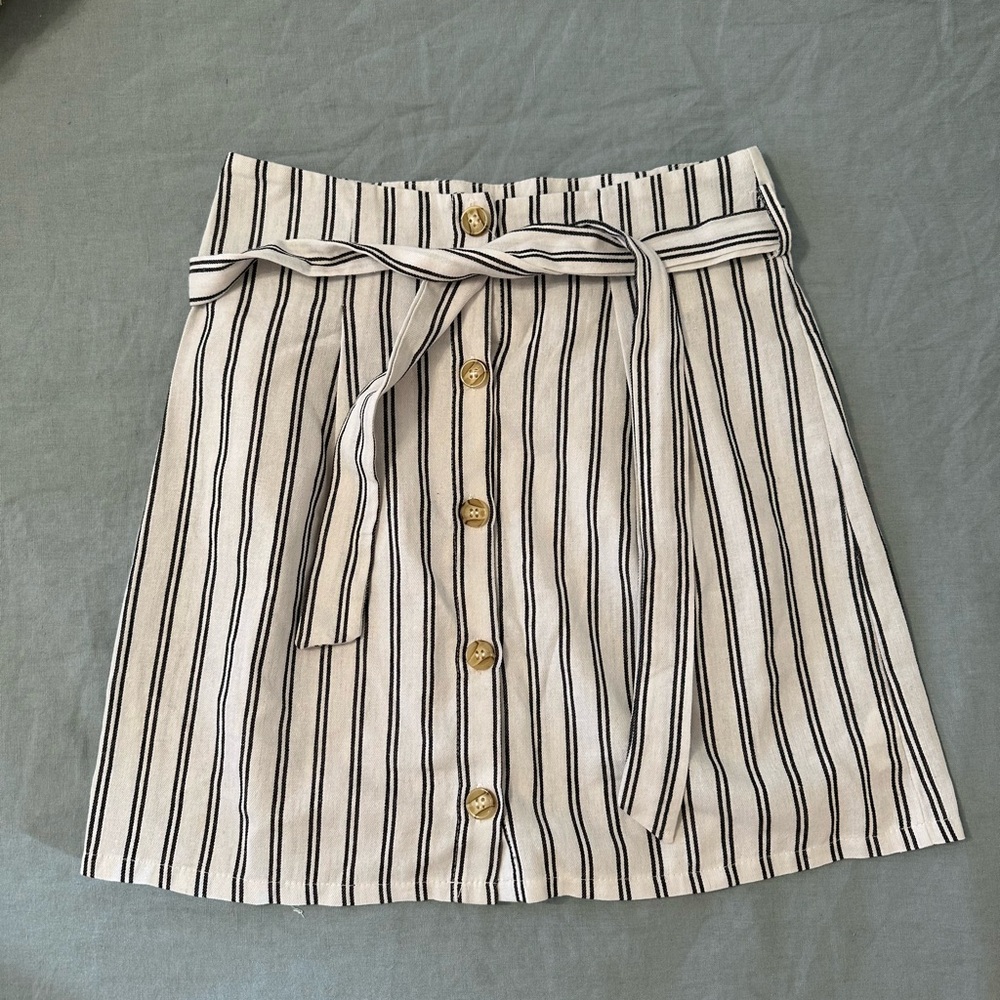 Pinstripe Skirt